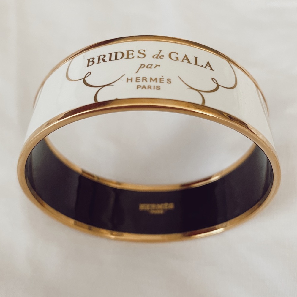 Hermès Brides de Gala Wide Enamel Bangle